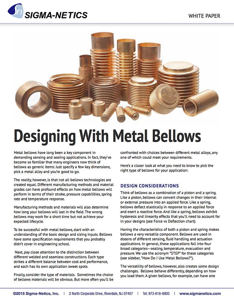 Designing with Metal Bellows White Paper